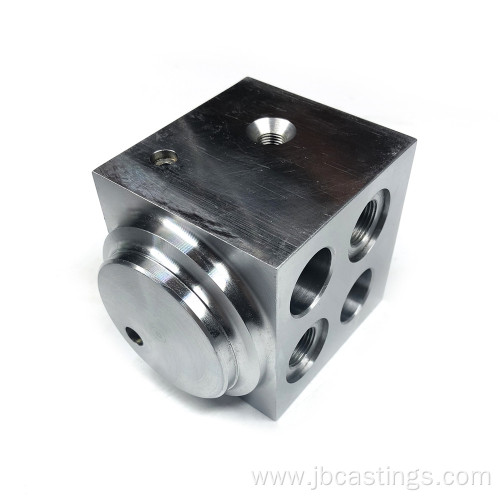 Steel CNC Machined Manifold Block for Hydraulic Cylinders